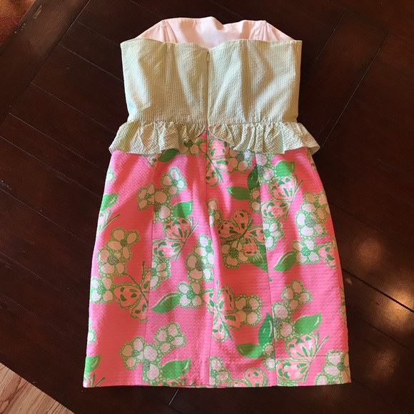 Lilly Pulitzer Pink&Green Dress Great Condition - Picture 5 of 8